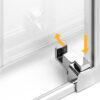 Душова кабіна квадратна PRIME 90x90x200 скло clear ACTIVE SHIELD 6мм