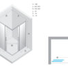Душова кабіна квадратна PRIME 90x90x200 скло clear ACTIVE SHIELD 6мм