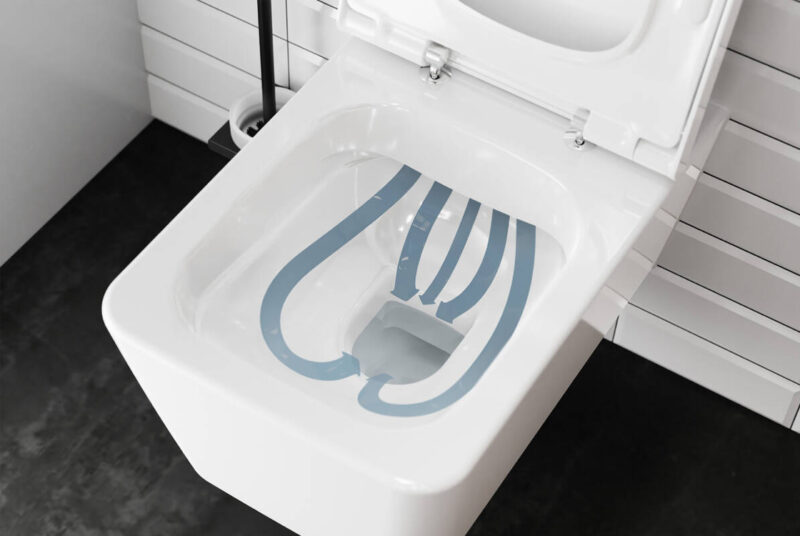 Унітаз підвісний EluPura Q 540 мм AquaFall Flush 60194450 + сидіння soft close 60150450