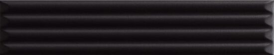 navara62479 UP CANNETTATO BLACK MATTE 5х25 M109 (192122) (плитка настінна)