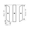 navara62553d KAURI LISTELLO TASMAN 7.5х45 (фриз) M091 (075302)