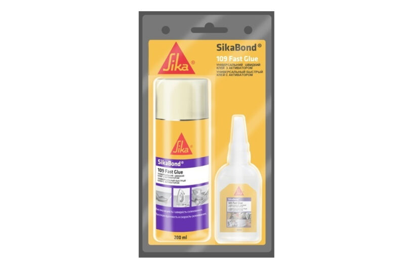 SikaBond-109 Fast Glue Універсальний миттєвий ціаноакрилатний клей 50г + 200мл