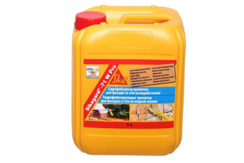 Sikagard-71 W Pro Гідрофобне покриття для фасадів / безбарвне 5 л