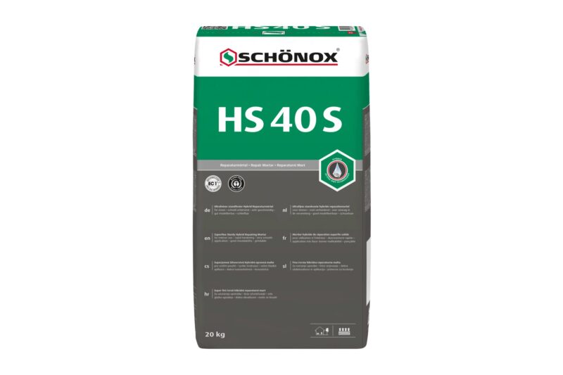 Schonox HS 40 S Bg 15-хвилинна гібридна ремонтна суміш, 0-20 (40) мм 25 кг