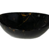 MIEL Умивальник накладний без отвору під змішувач 37x29,5x12, glossy blackgold