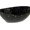 MIEL Умивальник накладний без отвору під змішувач 37x29,5x12, glossy blackgold