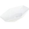 PRISA Умивальник накладний без отвору під змішувач 56x37x13, glossy white