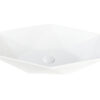 PRISA Умивальник накладний без отвору під змішувач 56x37x13, glossy white