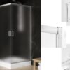 Душова кабіна квадратна SUVIA 2D 80x80х190 скло satin ACTIVE SHIELD 5мм
