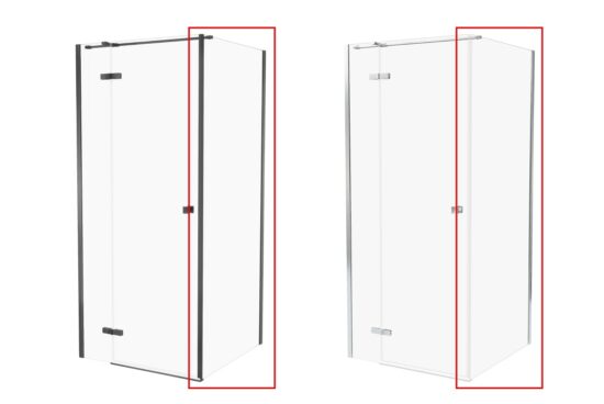 navara69602 Бокова стінка до кабіни KALIBRA 90x195 скло clear ACTIVE SHIELD 6мм