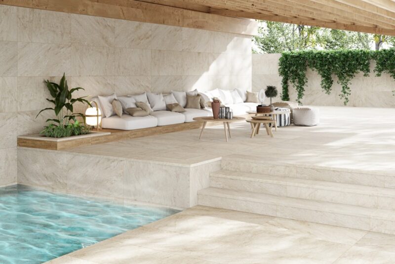 BEIGE STONE SQUARE STAIR TREAD 160x31.7 (сходинка)