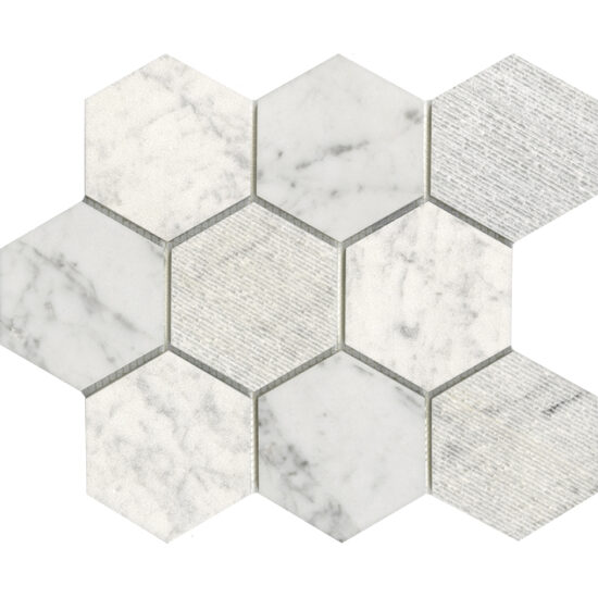 WORLD HEXAGON TEX WHITE 29.9X25.9X0.8 G137 WORLD HEXAGON TEXTURE WHITE 29,9x25,9 (мозаїка)