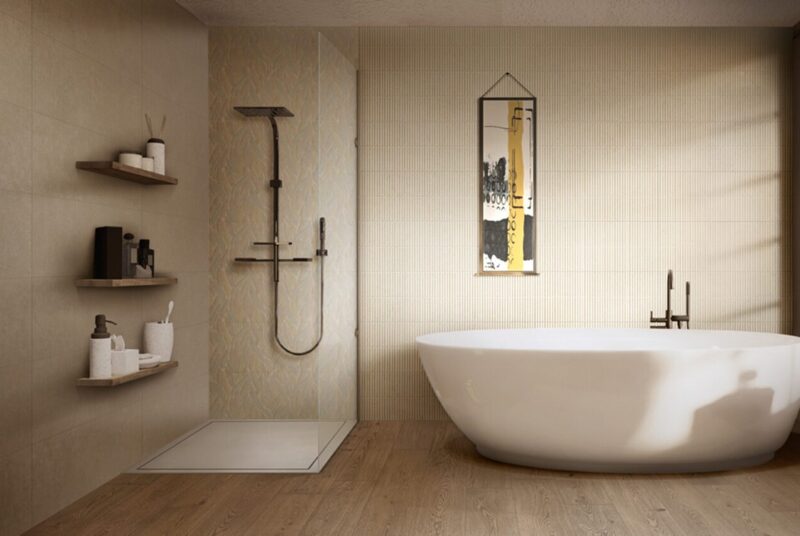 MP66 ROOM WALL TAUPE RETT 30x90 (плитка настінна)