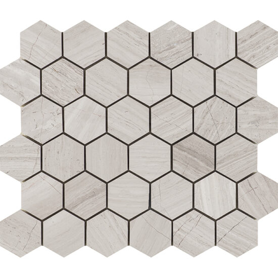 navara71423 G135 ESSENTIAL HEXAGON SILVER WOOD 25,8x29,8 (мозаїка)