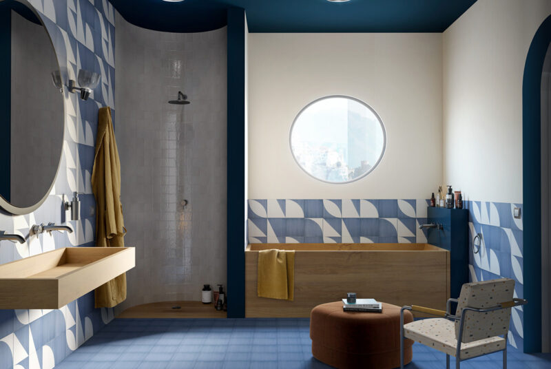 M8RJ CROGIOLO SCENARIO BLU DECORO MIX MATT 20х20 (плитка для підлоги і стін)