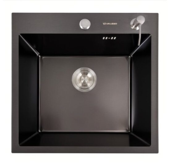 bc55630b57-1_resize_1200x1200 Кухонна мийка 50*50 PVD чорна VALESO Handmade (товщина 3,0/1.5)