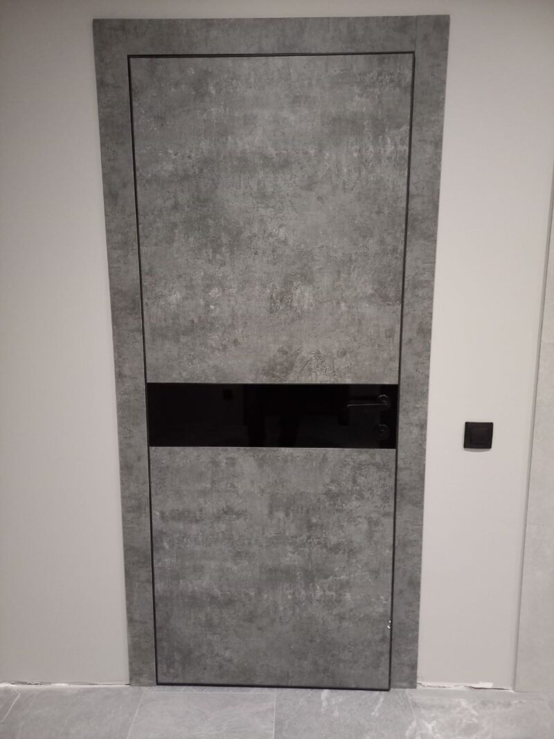 Міжкімнатні двері Modern Flat-02 контур Alum Міжкімнатні двері Modern Flat-02 контур Alum