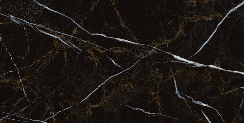 Nero E Bianco чорний 300*600 стіна GoldenTile NBС063 сортна
