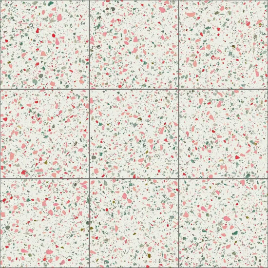 TERRAZZO WHITE NATURAL 60x60 (59.2x59.2) (плитка для підлоги і стін)