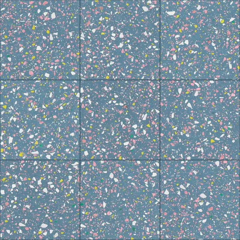 TERRAZZO BLUE NATURAL 60x60 (59.2x59.2) (плитка для підлоги і стін)