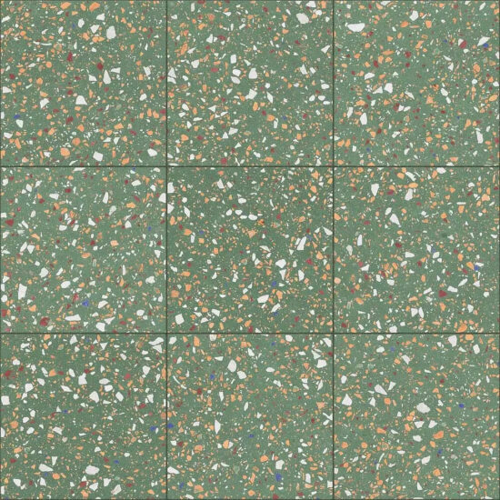 TERRAZZO GREEN NATURAL 60x60 (59.2x59.2) (плитка для підлоги і стін)
