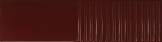 Плитка стінова Groove Burgundy 2 GLOSS STR 78x298 Tubadzin